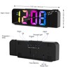 GuDoQi Projection Alarm Clock, Colorful LED Clock for Bedroom, Digital