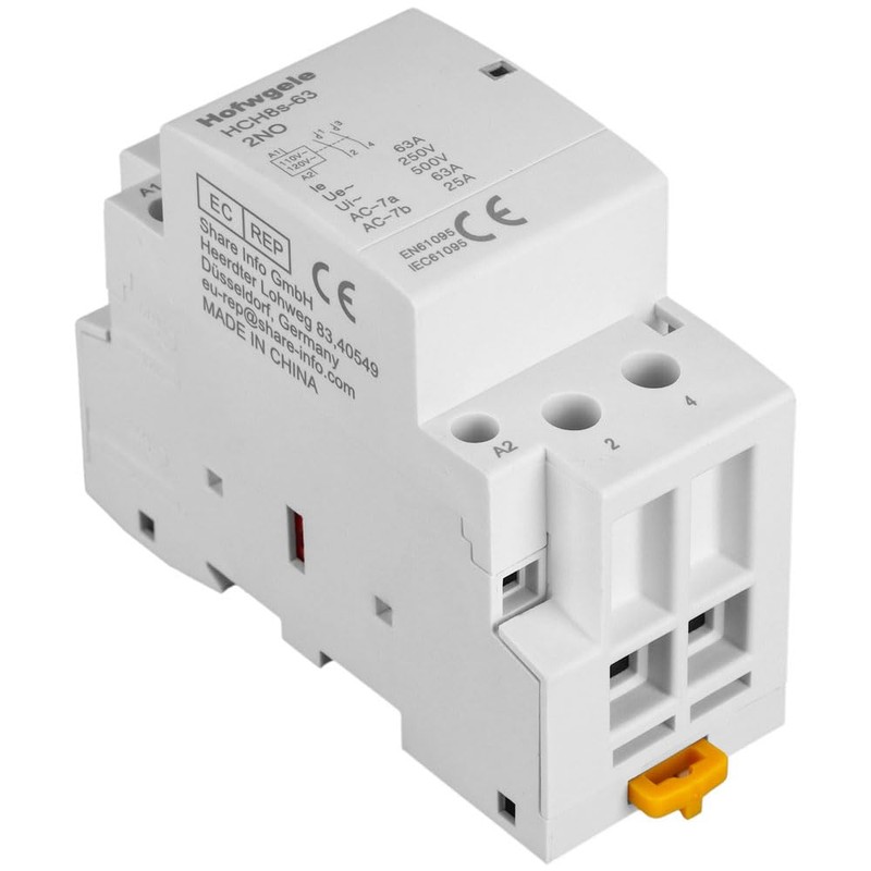 Hofwgele HCH8s-63 Household AC Contactor 63A 2 Pole Two Normally