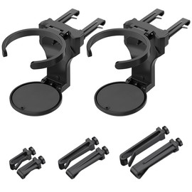 Tomedeks Car Drink Holder, Pack of 2 Car Cup Holders, Universal Adjustable Car Ventilation, Drink Holder Car Ventilation, Bottle Holder for Car Ashtray