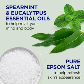 Dr Teal's Foaming Bath (Epsom Salt), Eucalyptus Spearmint, 34 Fluid Ounce