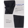Gioberti Boys Flat Front Dress Pants, Black, 12