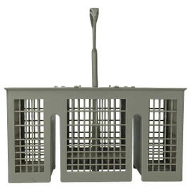 vhbw Cutlery Basket Compatible with Constructa CP531V908 Dishwashers - with Handle, Grey