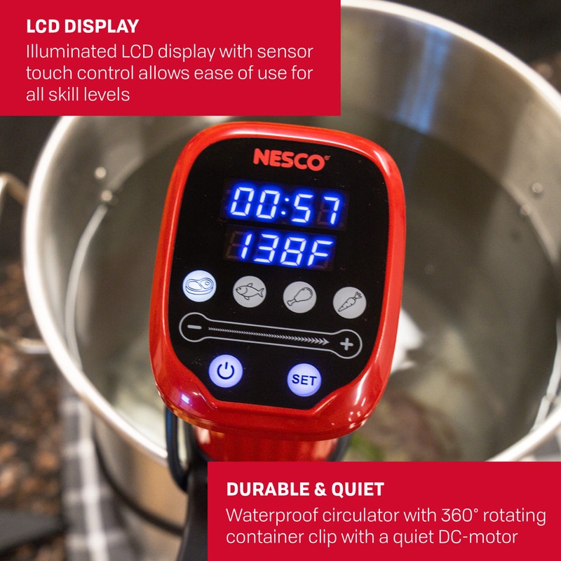 Nesco SVC-1000 Sous Vide Precision Cooker with Digital Display and