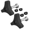 2-Pack Lawn Mower Handle Knob Nut Bolt Kit – Triangle