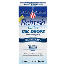 Refresh Optive Gel Drops 0.33 Fl Oz (10 mL) Per Bottle - 2 Bottles