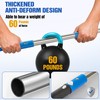 Window Cleaning Kit with Bucket, Squeegee, Scrubber & 80in Handle,