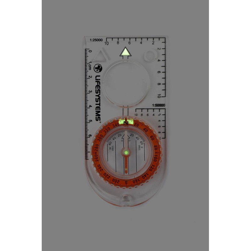 Lifesystems Expedition Compass, 1:25K And 1:50k, Magnifier, Luminous Markers And