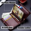 WOWOLAY Wallet for Men Larger Capacity Genuine Leather Bifold with