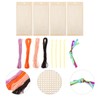 DOITOOL 1 Set Wooden Cross Stitch Bookmarks DIY Embroidery Kit