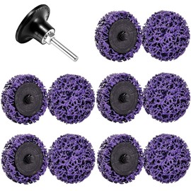 LAIWOO CSD Sanding Disc, Purple Cleaning Disc Set, Coarse Cleaning Disc, Nylon Fabric Disc, Paint Removal, Rust for Angle Grinder (50 cm + Tuo)
