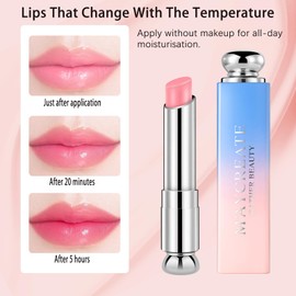 Jelly Lip Balm Set, 3PC Magic Temperature Color Change Tinted Lip Balm for girls,Long Lasting Moisturizer Lip Gloss, Jelly Lipstick Gift Set