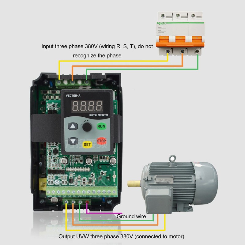 Variable Frequency Drive 1 to 3 Phase Vector Converter Inverter