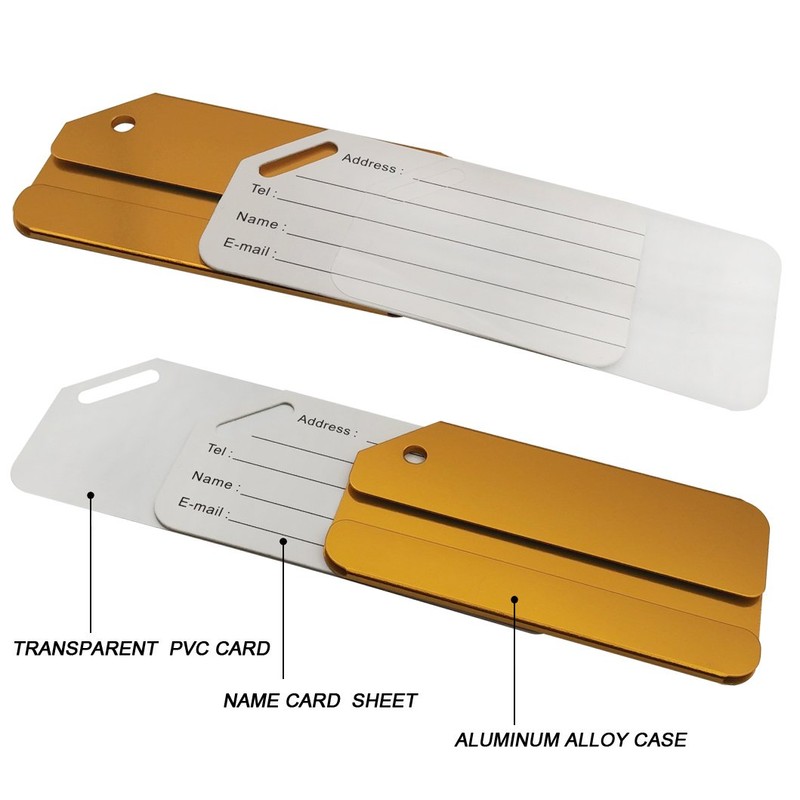 Aluminum Luggage Tag for Luggage Baggage Travel Identifier by Ovener