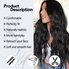 LUVEUNI Black Wigs for Women Middle Part Long Wavy Wig