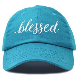 DALIX Blessed - Gorra de béisbol para mujer (algodón suave), Verde azulado, AdjusMesa