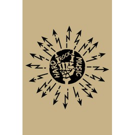 Hard Rock Music: Blank Lined Journal to Write In - Ruled Writing Notebook