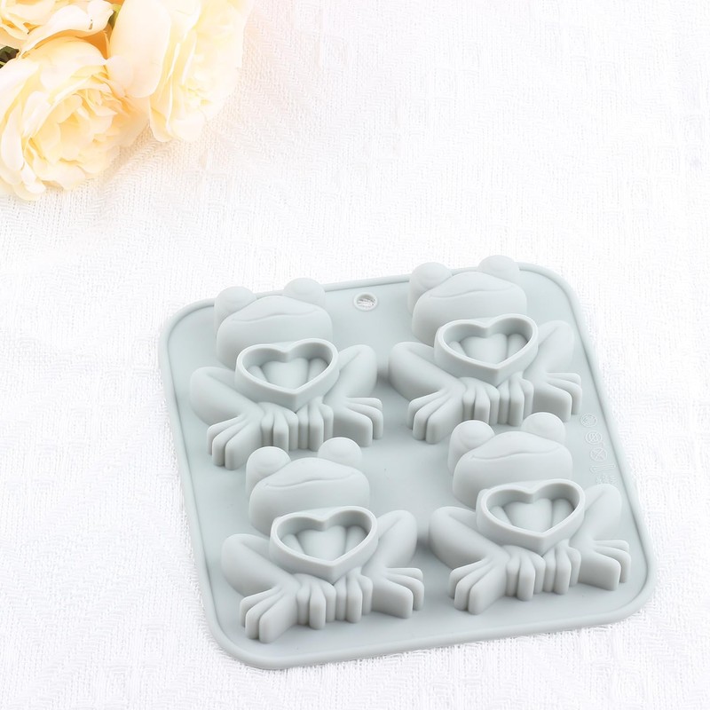 4 Cavity Frog Candy Molds Passover Frog Silicone Mold For