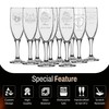 GIFTS INFINITY UV Printed Mis Quince Anos Champagne Flutes Set