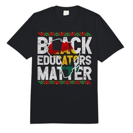 Black Educators Matter Design Black History Month African Comfort Colors Adult Heavyweight T-Shirt
