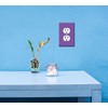 WIRESTER Duplex Outlet Cover Wall Plate/Switch Plate - Solid Orchid