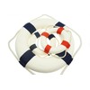 Bilipala 3Pcs Cloth Life Ring Buoy, Home Wall Nautical Decor,