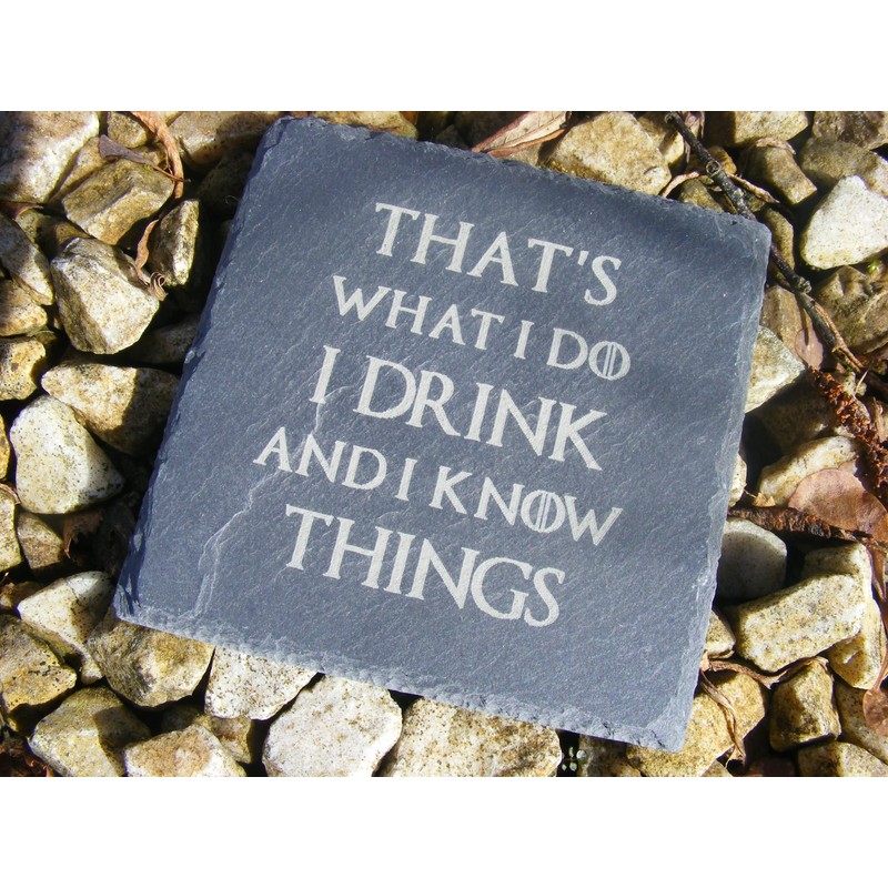 FastCraft Game of Thrones Slate Coasters Inspired Engraved Coasters Gift