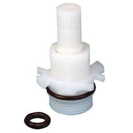 UNITED STATES HDW P119C White Plastic Mobile Home Washer Less Faucet Stem & Bonnet