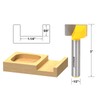 YONICO 14975 1-1/4-Inch Diameter Bottom Cleaning Router Bit 1/2-Inch Shank