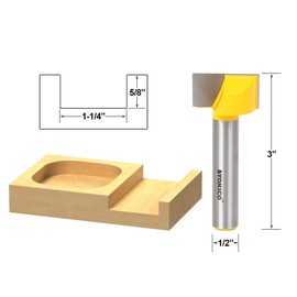 YONICO 14975 1-1/4-Inch Diameter Bottom Cleaning Router Bit 1/2-Inch Shank