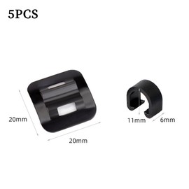 BZKSER Bicycle C Clip Cable Guide - 5 Pieces Aluminum Mountain Bike Pull Attachment, MTB Bike Frame Brake Cable, C Buckle, Brake Cable Guide, Fixed Base for MTB Bikes, Mountain Bikes, Folding Bikes