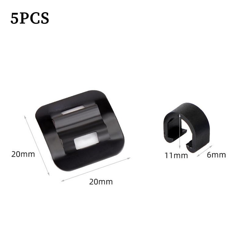BZKSER Bicycle C Clip Cable Guide - 5 Pieces Aluminum
