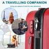 ZHEGE Luggage Locks, Cable Lock TSA Approved with White Numbers,