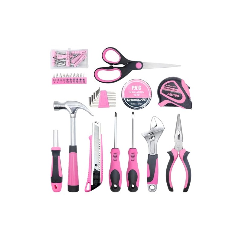 Pink Tool Kit 69 Piece Tool Kit for Women Small