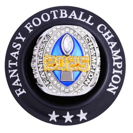 2025 Fantasy Football Championship Ring Trophy Award for Fantasy Football League Winner (3, 13)