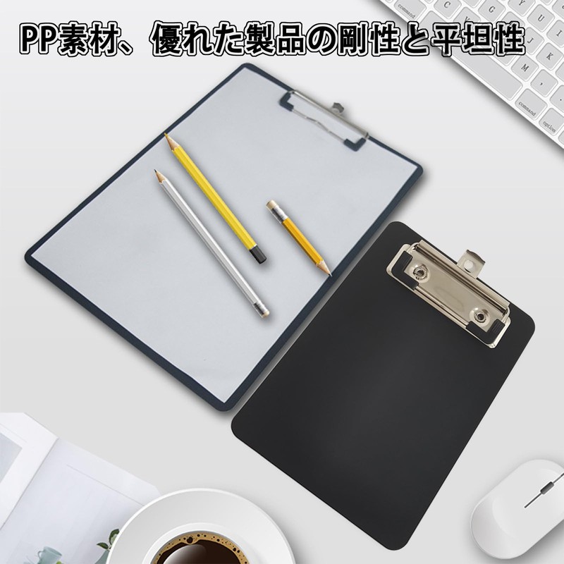 Clipboard Plastic Mini Document Organizer Message Clip Binder Notepad Storage