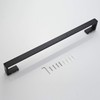 JunSun Matte Black Bath Towel Bar 24 Inch Bathroom Towel