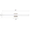 YHTlaeh Bathroom Vanity Light Brushed Nickel Square LED 31.5 inch