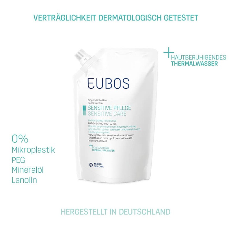 Eubos Dermo Protective, 400 ml, refill bag, for normal to
