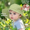 HECCEI Baby Sun Hat UPF 50+ Toddler Summer Hat Green,