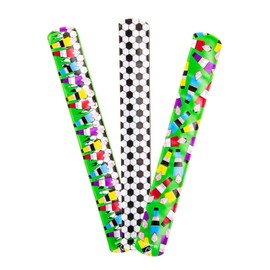 LG-Imports 12x Gossip Bracelet Football Snap Bracelet Soccer Party Bag Football Children's Birthday