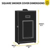KHOMO GEAR Smoker Cover Waterproof Heavy Duty Square Smoker Protector