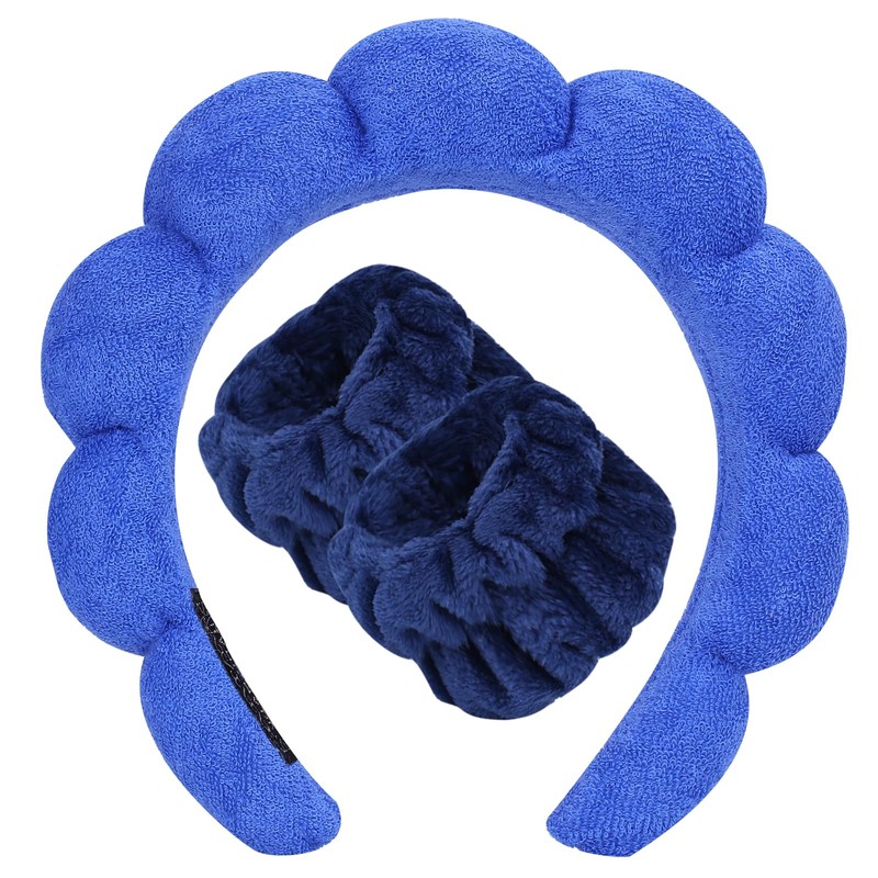 Beleki Diadema de spa para lavar la cara, conjunto de