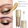 Liquid Glitter Eyeshadow, Metallic Shimmer Eyeshadow, Long Lasting, Quick-Drying Matte