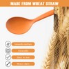 Raypard 8 Pcs 10" Large Plastic Wheat Straw Serving Spoons
