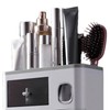 Wall Mounted Toothbrush Holder Multi Function Magnetic Absorption Bathroom Storage