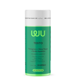 WU Nutrition® TESTO | Precursor de Testosterona Para Hombre | Fenogreco, Ácido Aspártico, Maca Negra | Precursor Natural | 120 Cápsulas | 2 meses de consumo