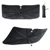 Windshield Sun Shade Umbrella, Portable Foldable, Spring Structure Wind Shield,