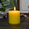 3 Inch Yellow Pillar Candle