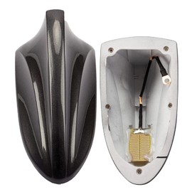 Takilma Shark Fin Antenna FM/AM Radio Signal Shark Fin Antenna Cover Car Roof Aerial Black