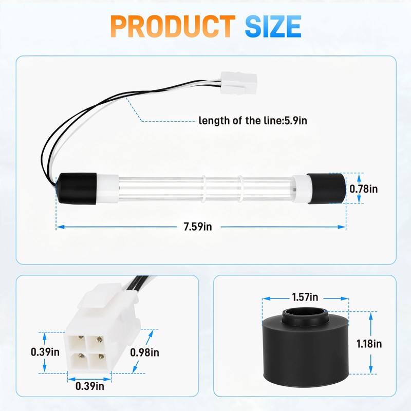 Sejaede 6472-841 Hot Tub UV Bulb Replacement for Clear Ray